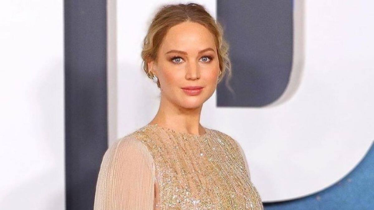 Jennifer Lawrence aparece con su "pancita" de embarazada en la premiere de "Don't Look Up"