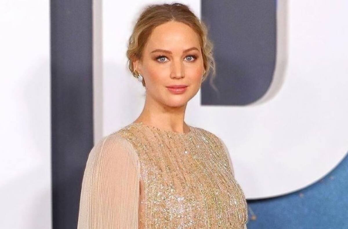 Jennifer Lawrence aparece con su "pancita" de embarazada en la premiere de "Don't Look Up"