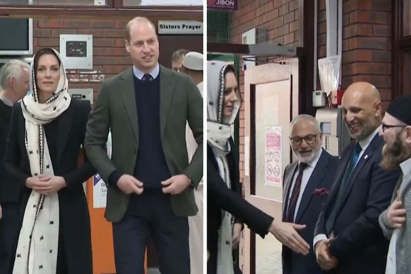 Kate Middleton La princesa de Gales vivió un momento incómodo frente al imán Sufyan Iqbal - Créditos: Twitter