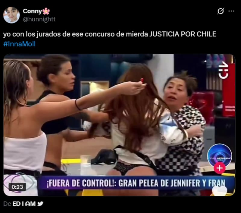 Reacciones en redes sociales tras derrota de Inna Moll.