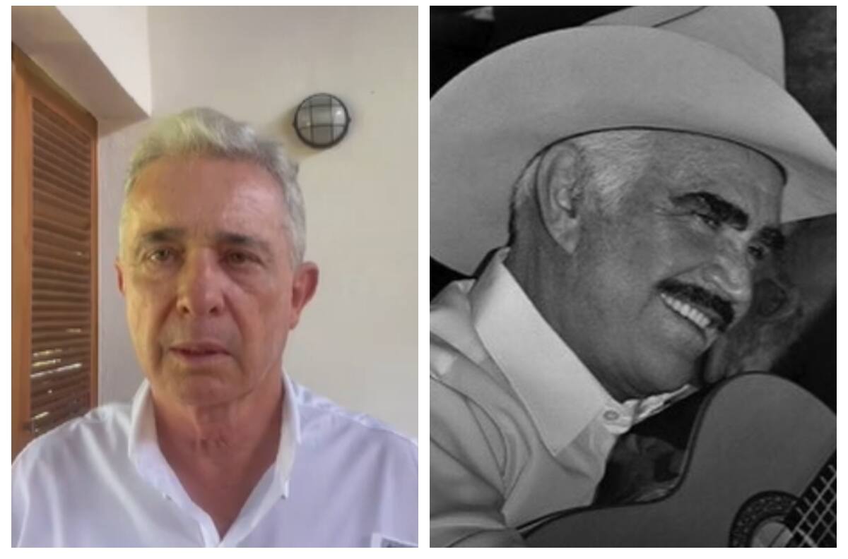 "Duele su partida": expresidente de Colombia, Álvaro Uribe, despide a Vicente Fernández
