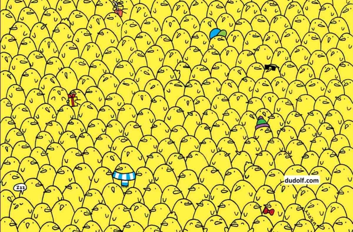 Test Visual: Encuentra los limones entre los pollitos