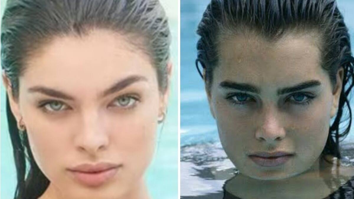 Nadia Ferreira y su increíble parecido a Brooke Shields