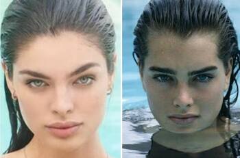 Nadia Ferreira y su increíble parecido a Brooke Shields