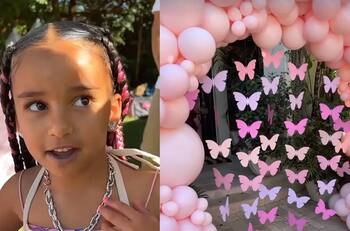 Así fue la fiesta temática de mariposas de Dream Kardashian