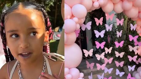 Así fue la fiesta temática de mariposas de Dream Kardashian