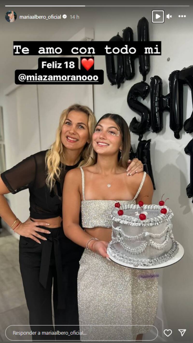 María Alberó le dedicó tierno mensaje cumpleañero a su hija, Mia Pascale Zamorano.