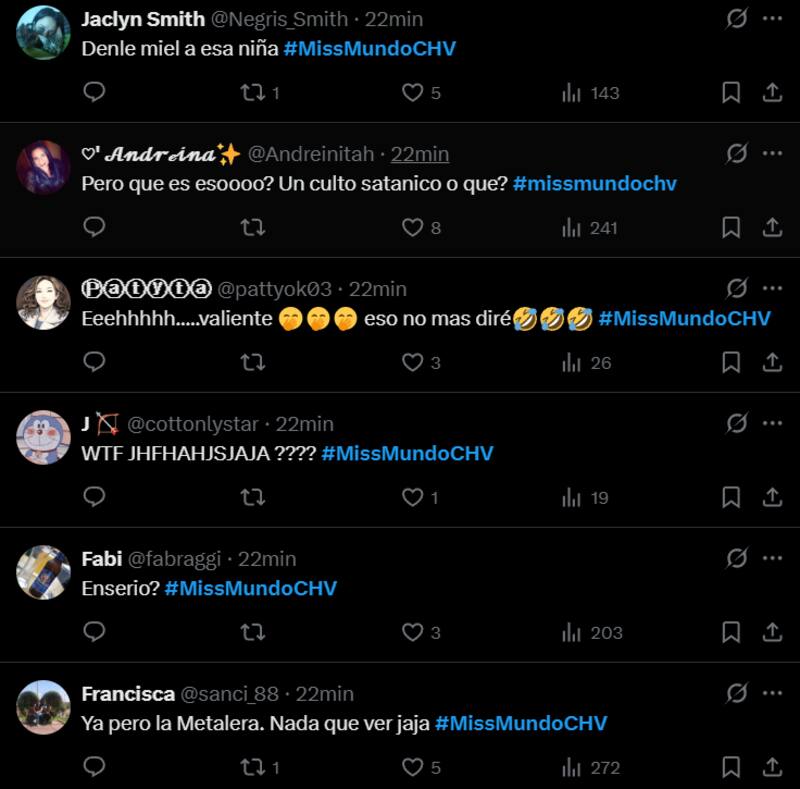 Reacciones a la presentación de Ignacia Fernández de Las Condes.