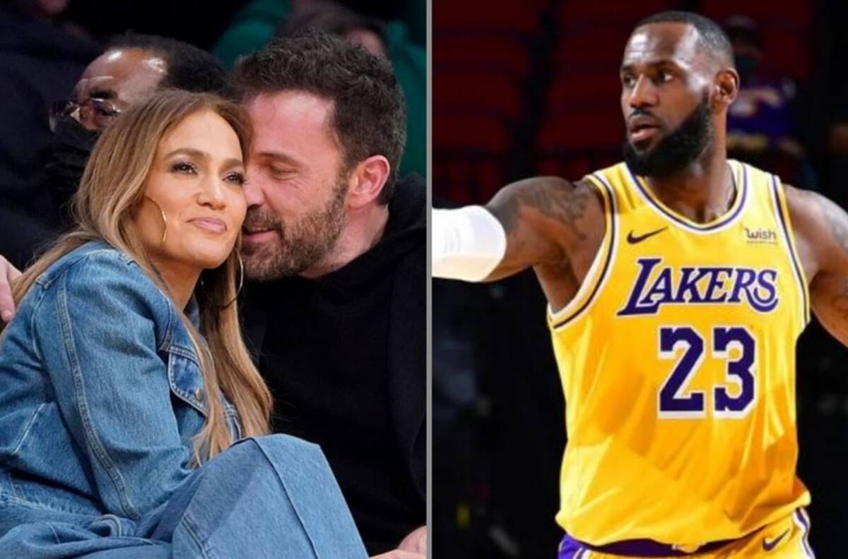 Jennifer Lopez y Ben Affleck son opacados por LeBron James en el juego de los Lakers