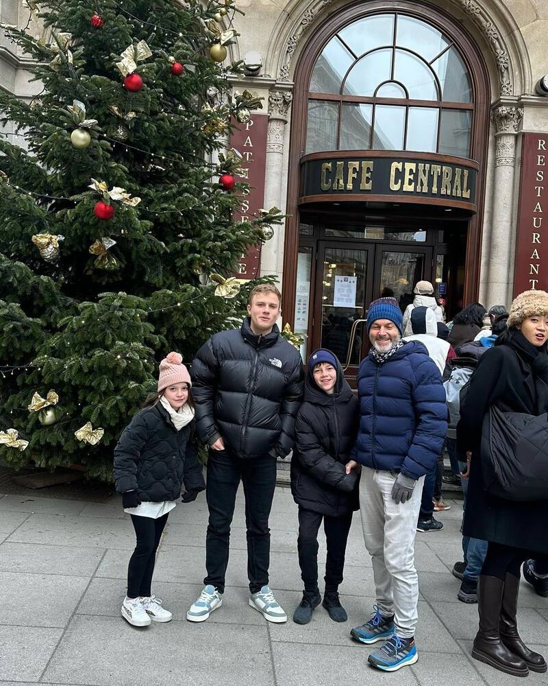 Algunas fotos de su viaje a Viena