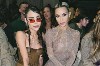 Danna Paola presume su encuentro con Kim Kardashian en la Semana de la Moda de NY