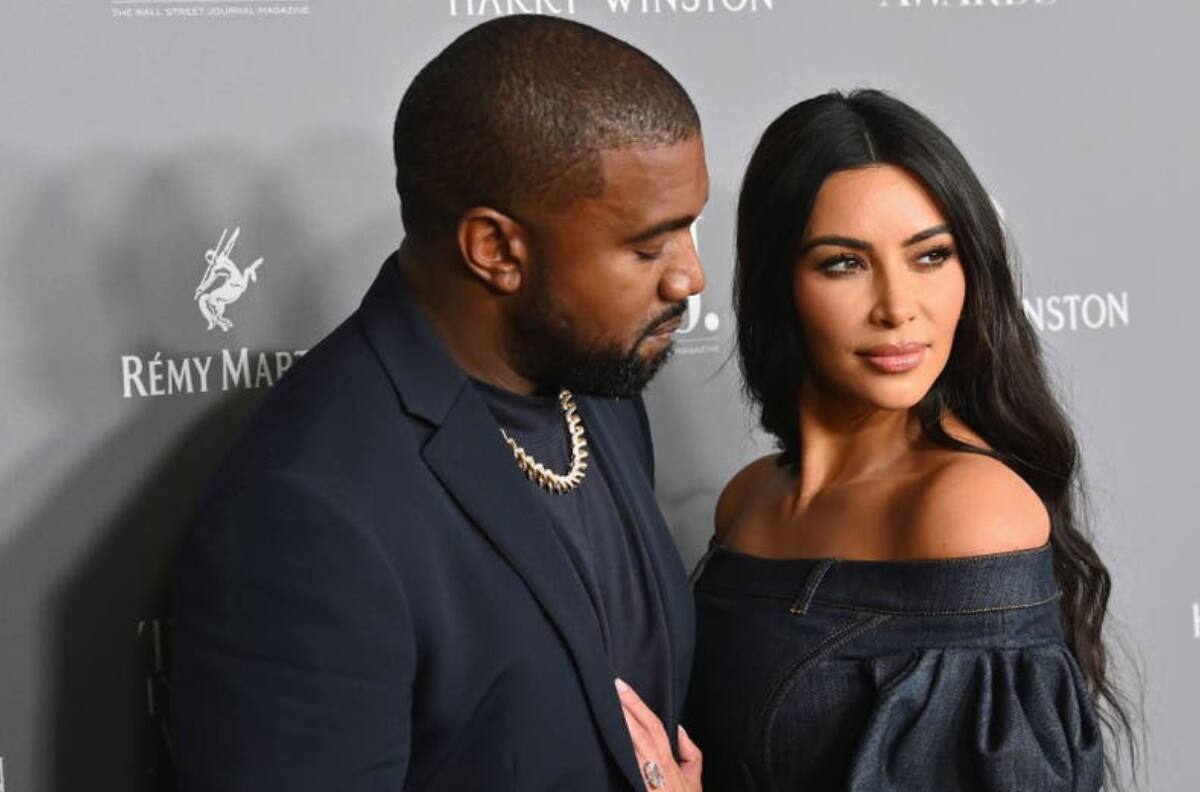 Kim Kardashian y Kanye West captados en un partido de North West, la ex pareja no se habló