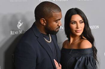 Kim Kardashian y Kanye West captados en un partido de North West, la ex pareja no se habló