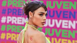 Danna Paola roba las miradas con su espectacular vestido "trasparente" en los Premios Juventud 2022