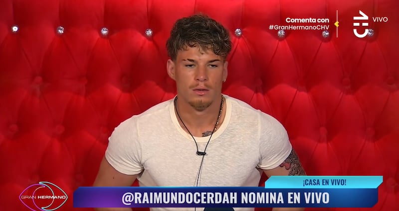 Raimundo Cerda votando en "Gran Hermano" Chile