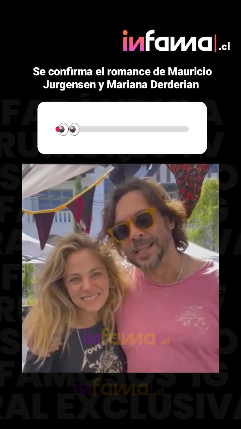 Primera foto juntos de Mauricio Jürgensen y Mariana Derderian