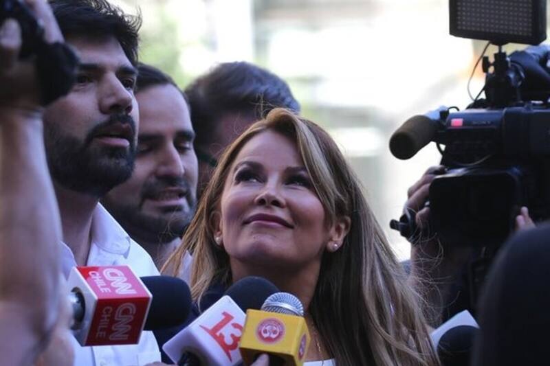 Cathy Barriga se enojó con Joaquín Lavín Jr. Créditos: Aton