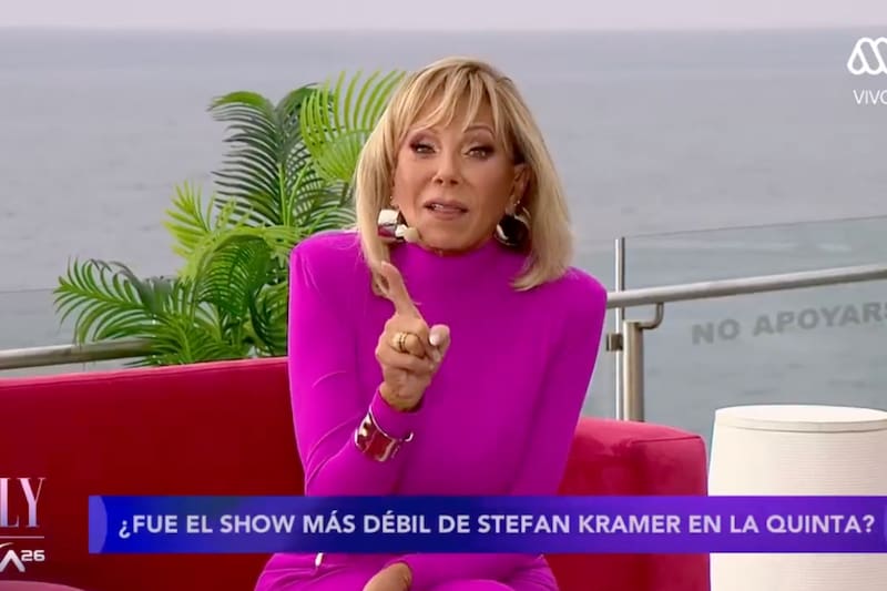 Se indignó en el programa satélite del Festival. Foto: Captura Mega