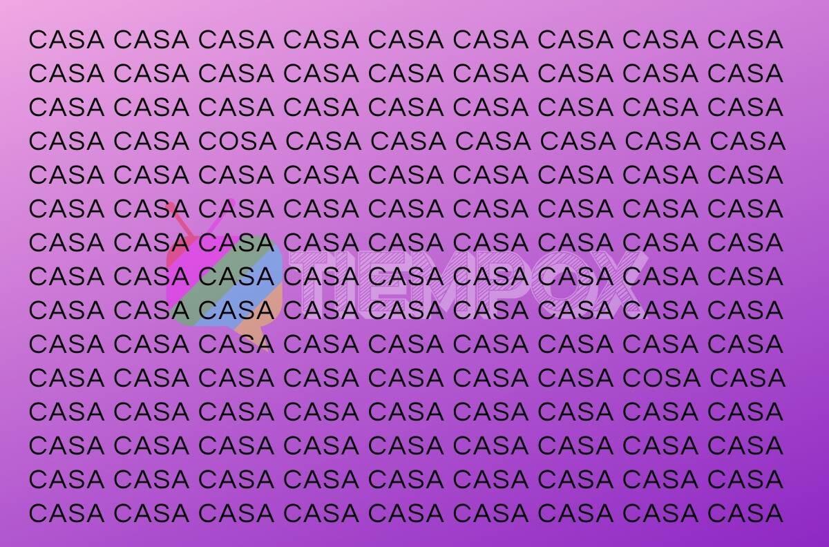 Test Visual: Encuentra las palabras "COSA" en la imagen