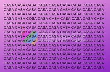 Test Visual: Encuentra las palabras "COSA" en la imagen
