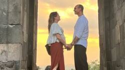 Andrea Legarreta presume su visita a los imponentes templos hindúes