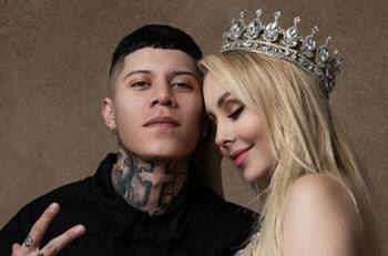 Santa Fe Klan siguió los pasos de Christian Nodal: se tatuó el rostro de su novia