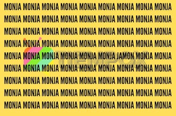 Test Visual: Encuentra la palabra "JAMON" en la imagen