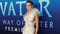 Heidi Klum luce un vestido transparente inspirado en el agua en premiere de Avatar: the Way of Water