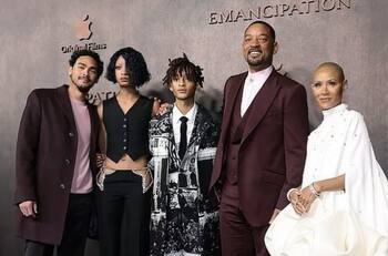Así fue la reaparición en público de Will Smith para promocionar su nuevo filme "Emancipation"