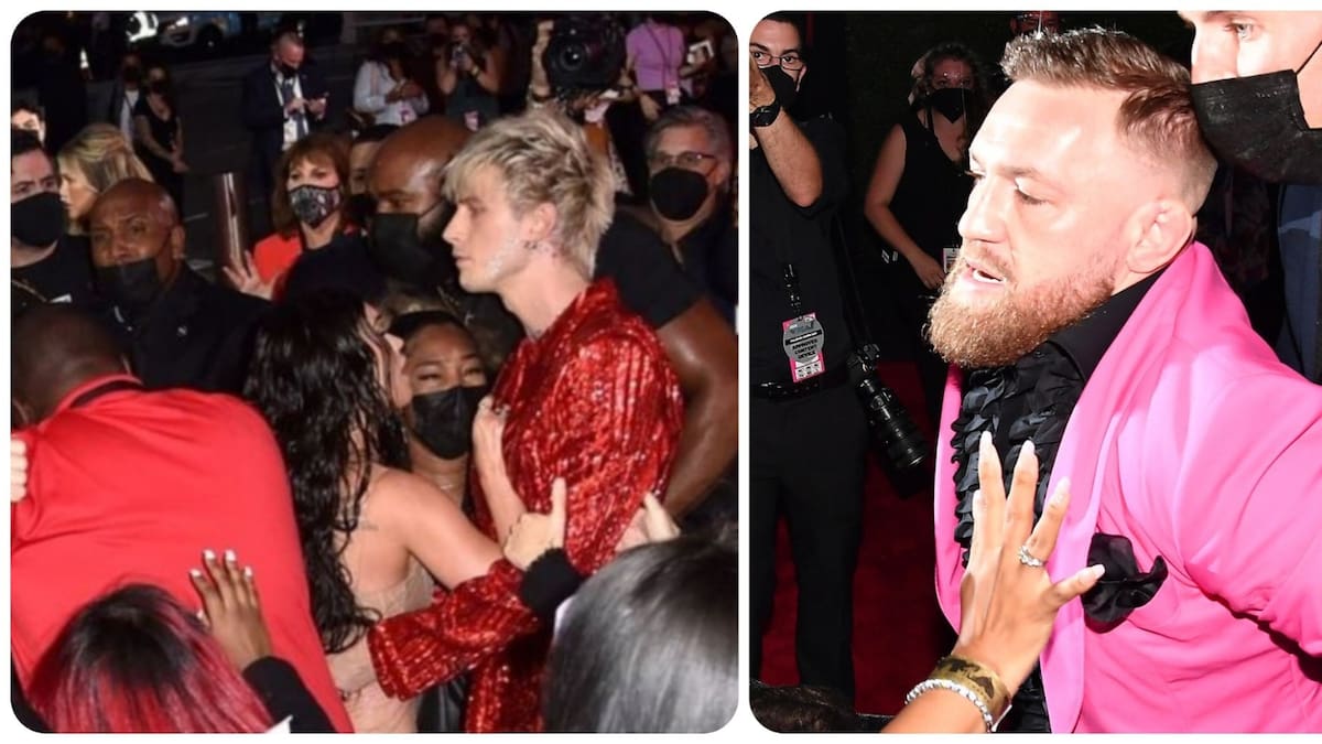 Conor McGregor y Machine Gun Kelly a punto de llegar a los golpes en los MTV VMAs