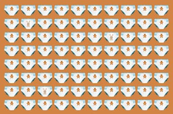 Test visual: Encuentra los pañales con dibujo de conejo en menos de 3 minutos
