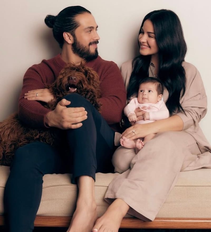 Andrés Tovar y Maite Perroni recibieron a su primera hija en el 2023.