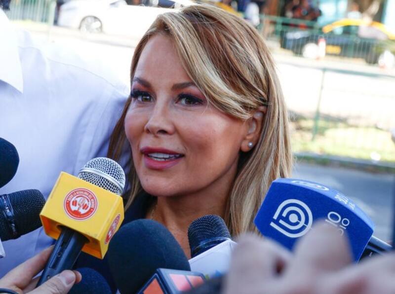 Cathy Barriga en su llegada a tribunales. Créditos: Aton