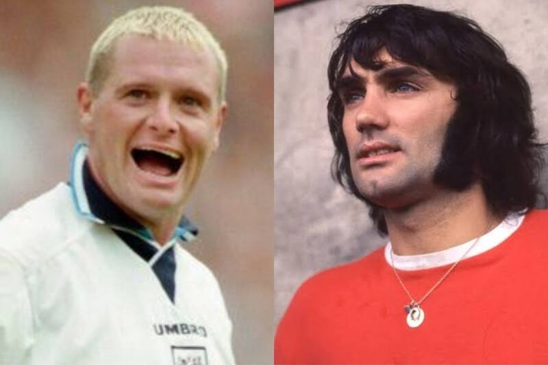Paul Gascoigne y George Best Son algunos ejemplos de futbolistas que un día tuvieron todo. - Créditos: Especial