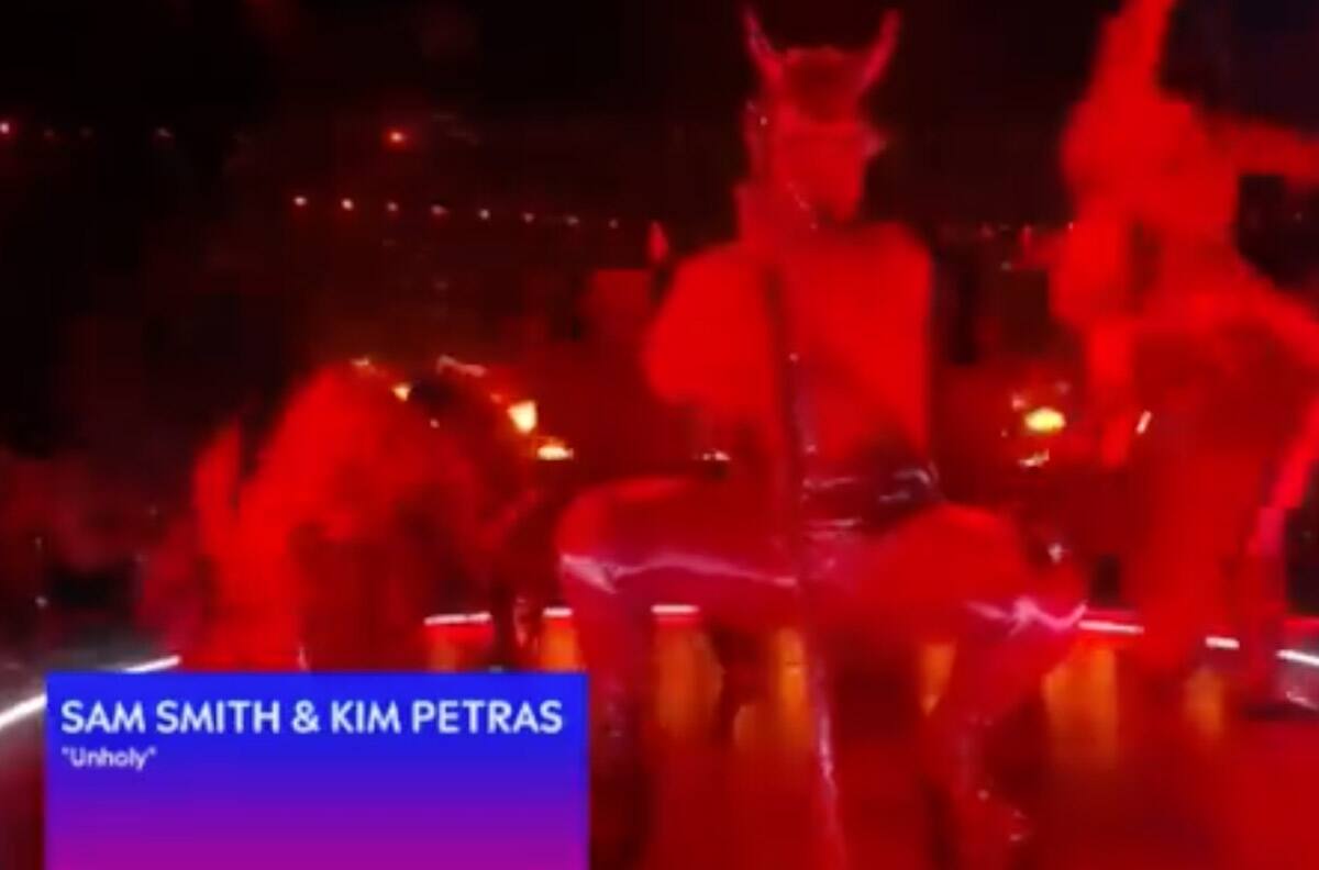 Acusan a Sam Smith de "hacer un ritual satánico" durante su presentación en los Grammy 2023