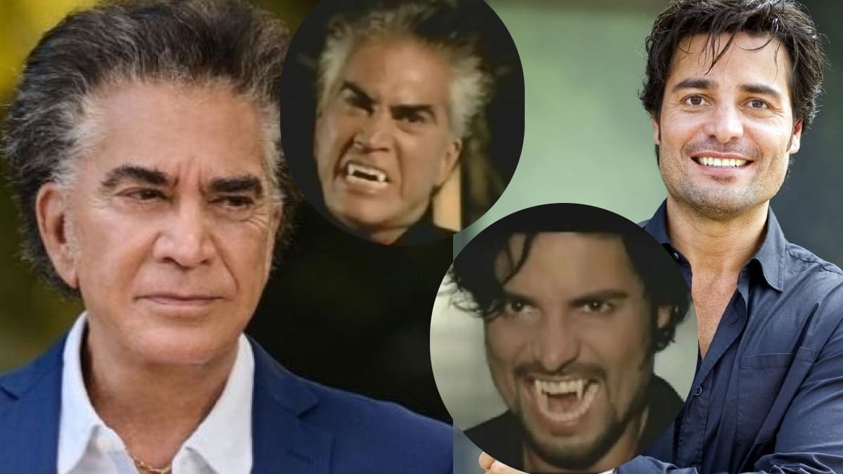 Así lucían Chayanne y “El Puma” Rodríguez como vampiros en una telenovela