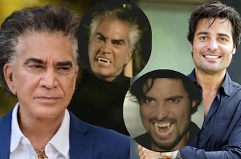 Así lucían Chayanne y “El Puma” Rodríguez como vampiros en una telenovela