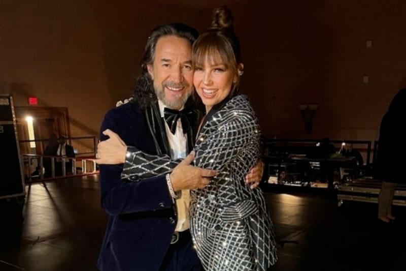 Thalía y Marco Antonio Solís Los cantantes se conocen desde hace más de dos décadas - Créditos: Instagram