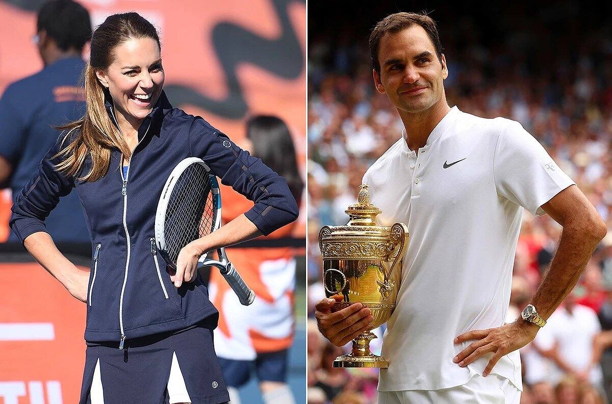 Kate Middleton mostrará su talento en el tenis ante Roger Federer