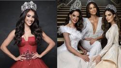Lupita Jones, Ximena Navarrete y Andrea Meza posan junto a Irma Miranda, la representante mexicana