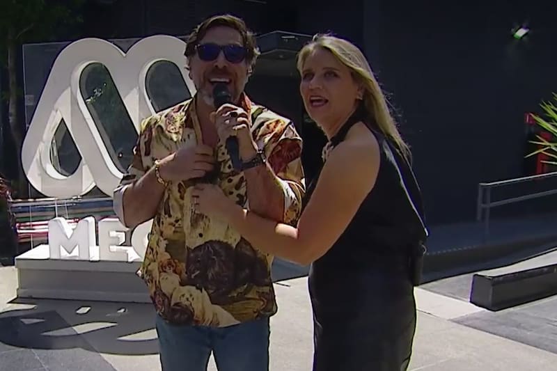 se desnudó en vivo.