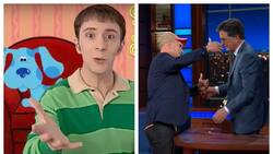 El abrazo que todo internet quería dar: Stephen Colbert compartió emotivo momento con conductor de "Las pistas de Blue"