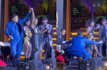 Tenoch Huerta y Lupita Nyong’o sacan sus mejores pasos de baile en alfombra roja de “Black Panther”