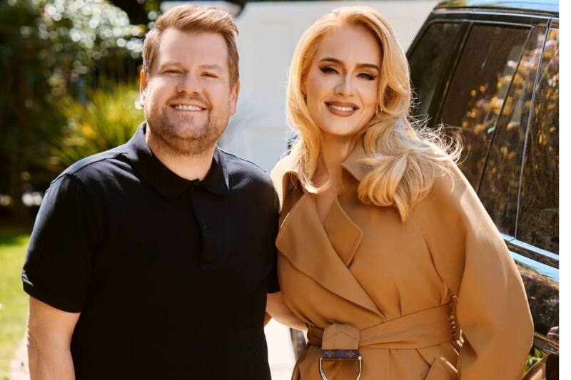 James Corden recibe una emotiva despedida por parte de Adele James Corden y Adele - Créditos: Instagram