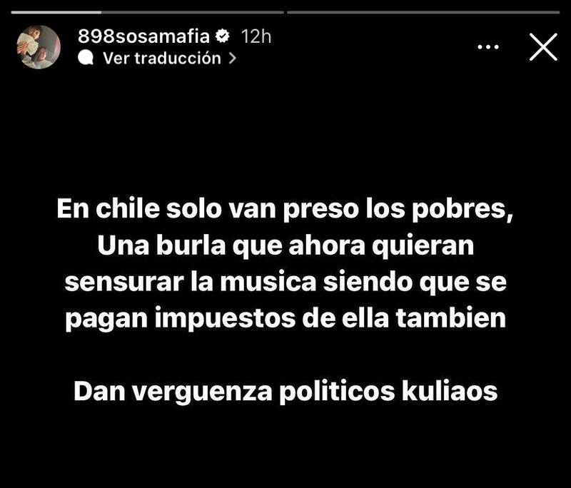 Julianno Sosa expresó su descontento con proyecto de ley.