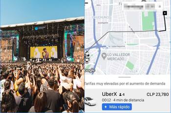 Cuesta más del doble: Los exorbitantes precios del transporte privado en Lollapalooza 2023