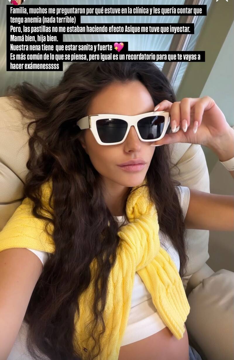 La modelo reveló complicación en su embarazo.