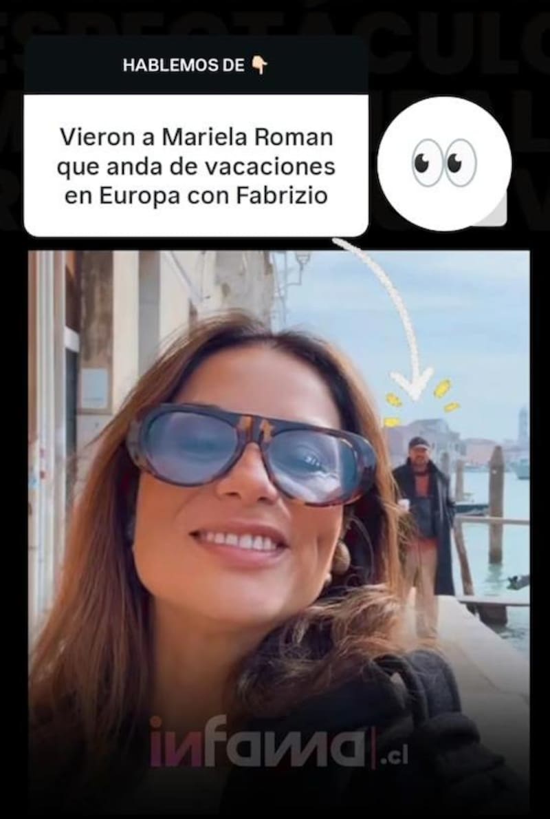 La bailarina estaría en Italia con Fabricio Vasconcellos.