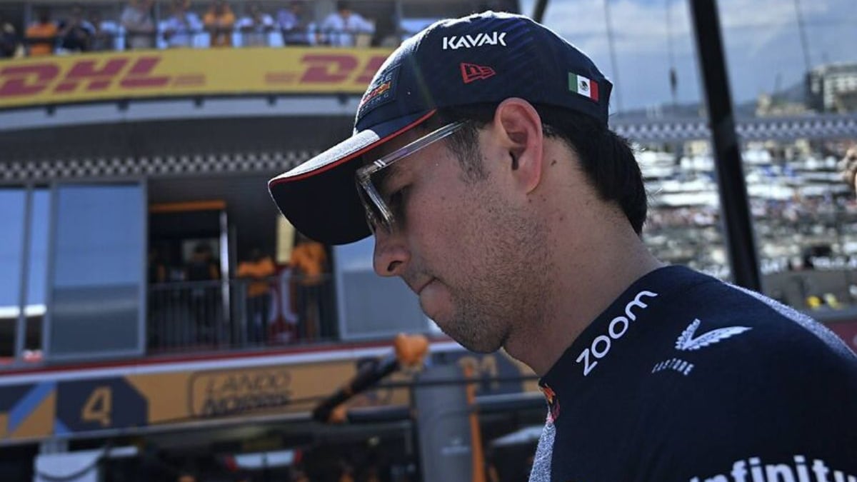 Checo Pérez tuvo un accidente en la Q1 del Gran Premio de Mónaco.