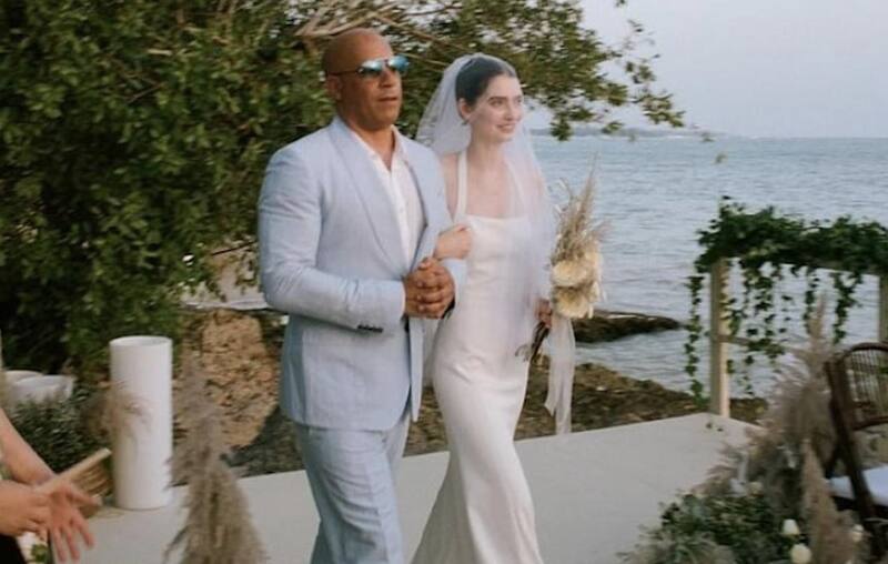 El actor llevó a la hija de Paul Walker al altar en su matrimonio. Foto: Instagram.